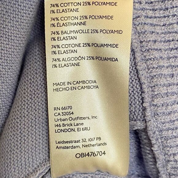 Free People Ottoman Serenity Purple Open Front Knit Cardigan NWT Size Small - Picture 7 of 9